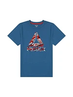 Reebok Boys Marble Drips Short Sleeve Graphic Tee