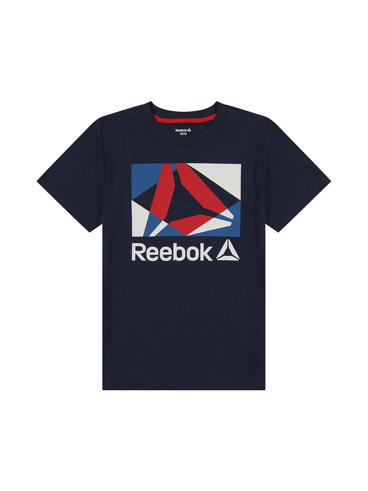 Reebok Boys Tilted Short Sleeve Graphic Tee