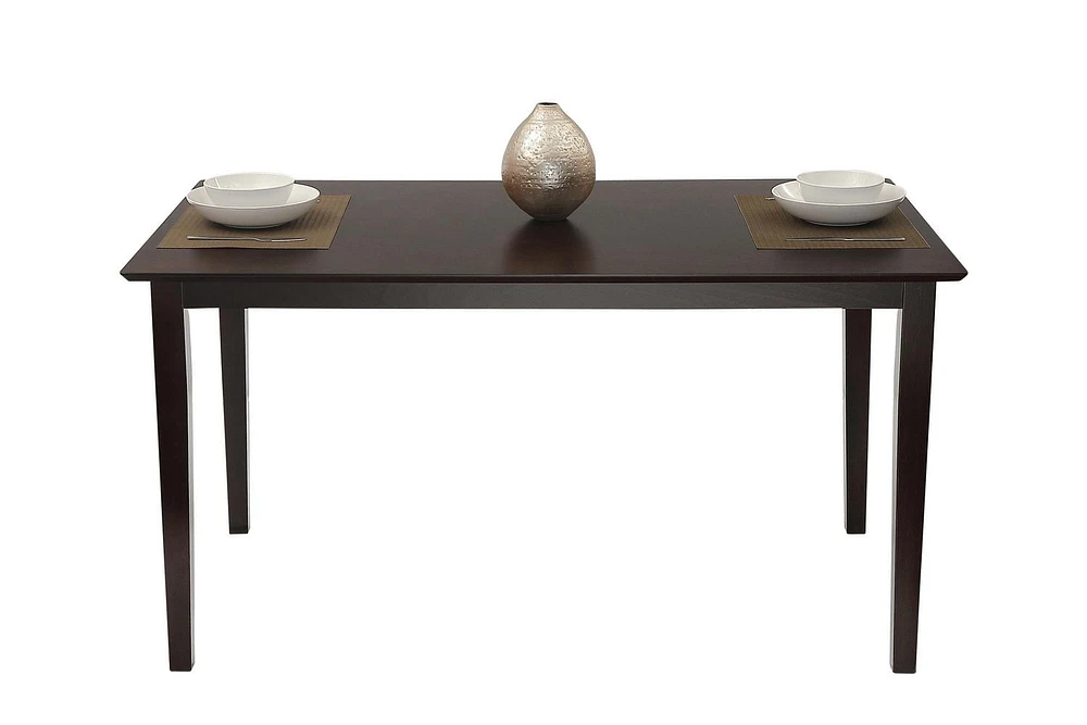 K-LIVING HELENA 55" DINING TABLE IN CUPPUCINO FINISH