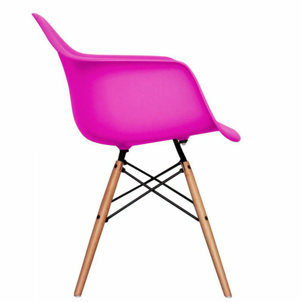 Heavenly Collection Hot Pink Plastic Bucket Chairs