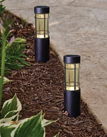 Mainstays 10 Lumens Solar Bollard Pathway Light, 2-Pack, 2PK 10L Solar Bollard