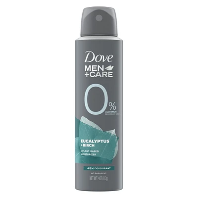 Dove Men+Care Eucalyptus & Birch 0% Deodorant Spray, 113 g 0% Deodorant Spray