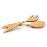 Bamboo Maple Salad Servers, Set of 2