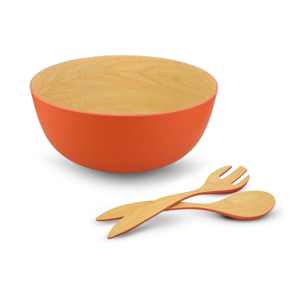 Bamboo Maple 3 Piece Salad Set