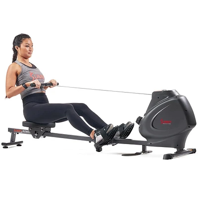 Sunny Health & Fitness Premium Magnetic Rowing Machine Smart Rower with Exclusive SunnyFit® App Enhanced Bluetooth Connectivity - SF-RW5941SMART