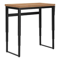 Monarch Specialties Computer Desk, Home Office, Standing, Adjustable, 48"l, Work, Laptop, Metal, Laminate, Brown, Black, Contemporary