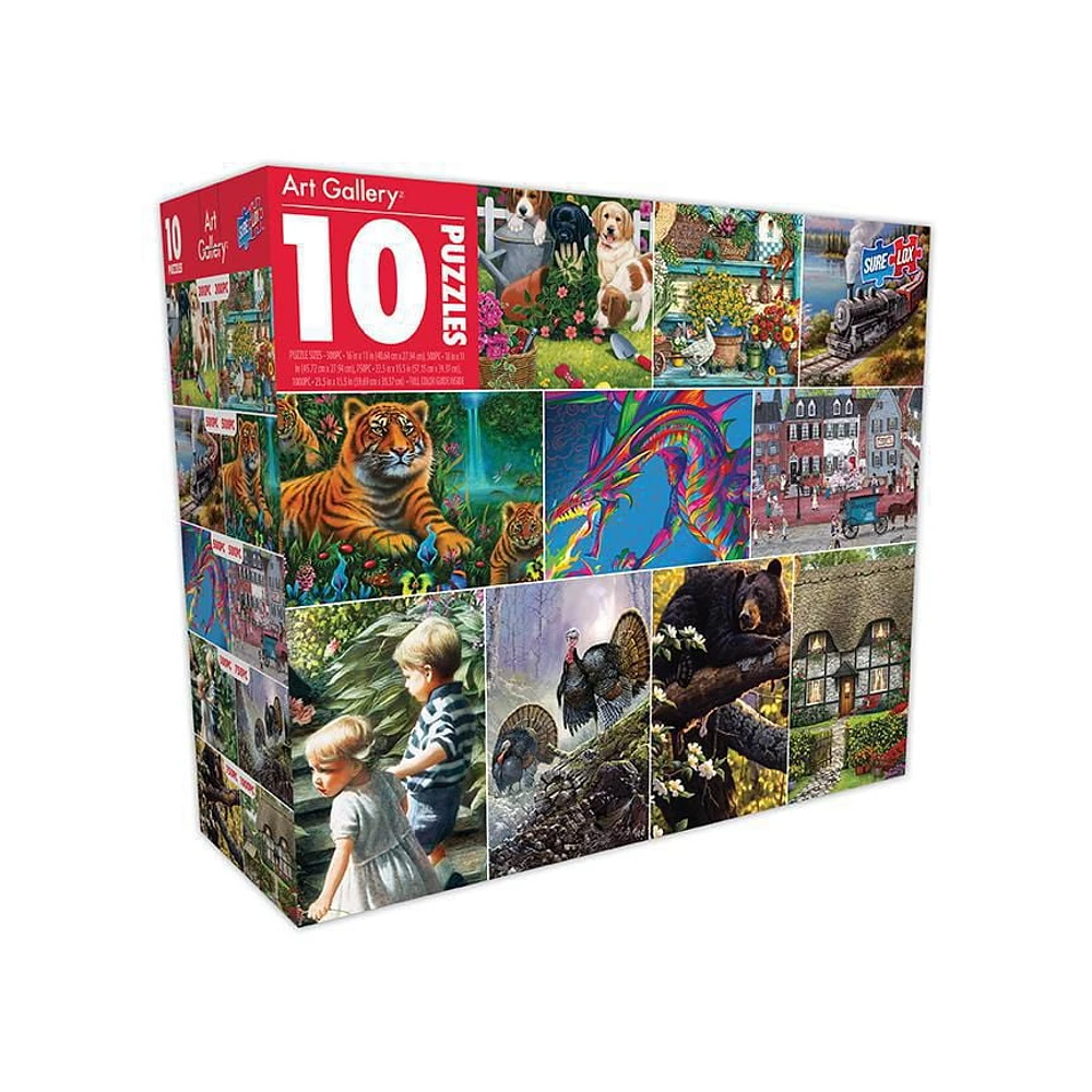 Sure-Lox Collection of 10 Deluxe Puzzles