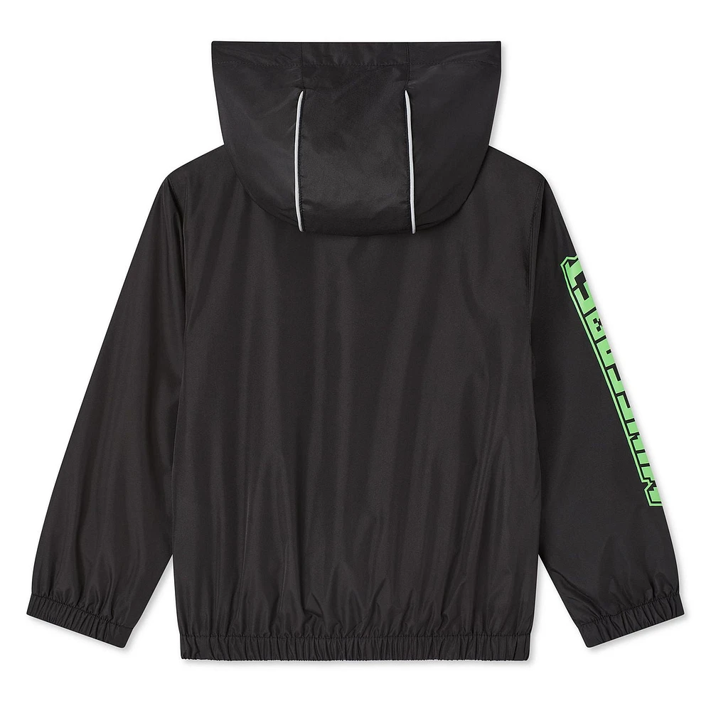 Minecraft Boys' Full-Zip Windbreaker