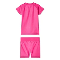 Paw Patrol Toddler Girls' Rash Guard 2-Piece Set