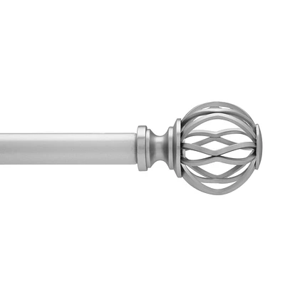 Home Trends Lattice 3/4" Rod 36"-66" Nickel