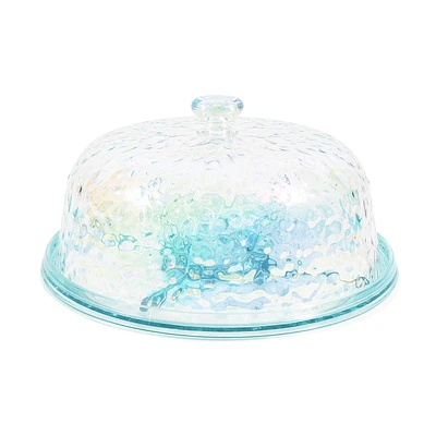 Hometrends Multi Color Luster Cake Server