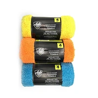 Autodrive Multi-Purpose Microfibre Towels, Pack of 4