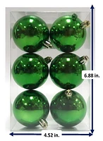 6CT 60MM SHATTERPROOF ORNAMENTS