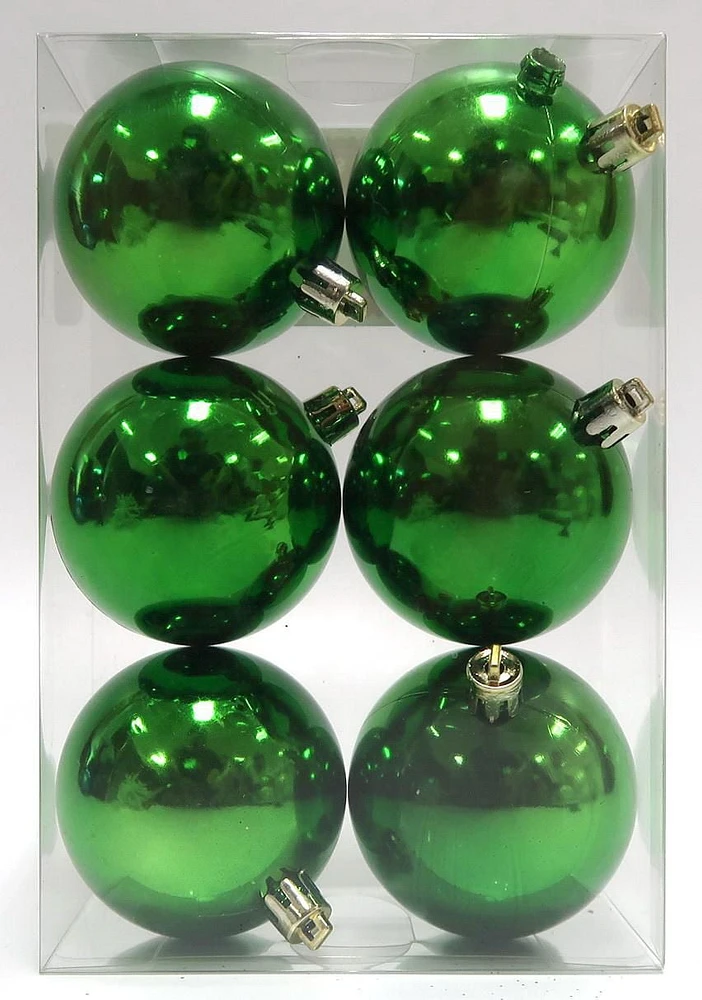 6CT 60MM SHATTERPROOF ORNAMENTS