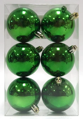 6CT 60MM SHATTERPROOF ORNAMENTS