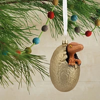 Hallmark Christmas Ornament (Jurassic Park Raptor Egg Hatching Blown Glass)