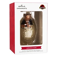 Hallmark Christmas Ornament (Jurassic Park Raptor Egg Hatching Blown Glass)