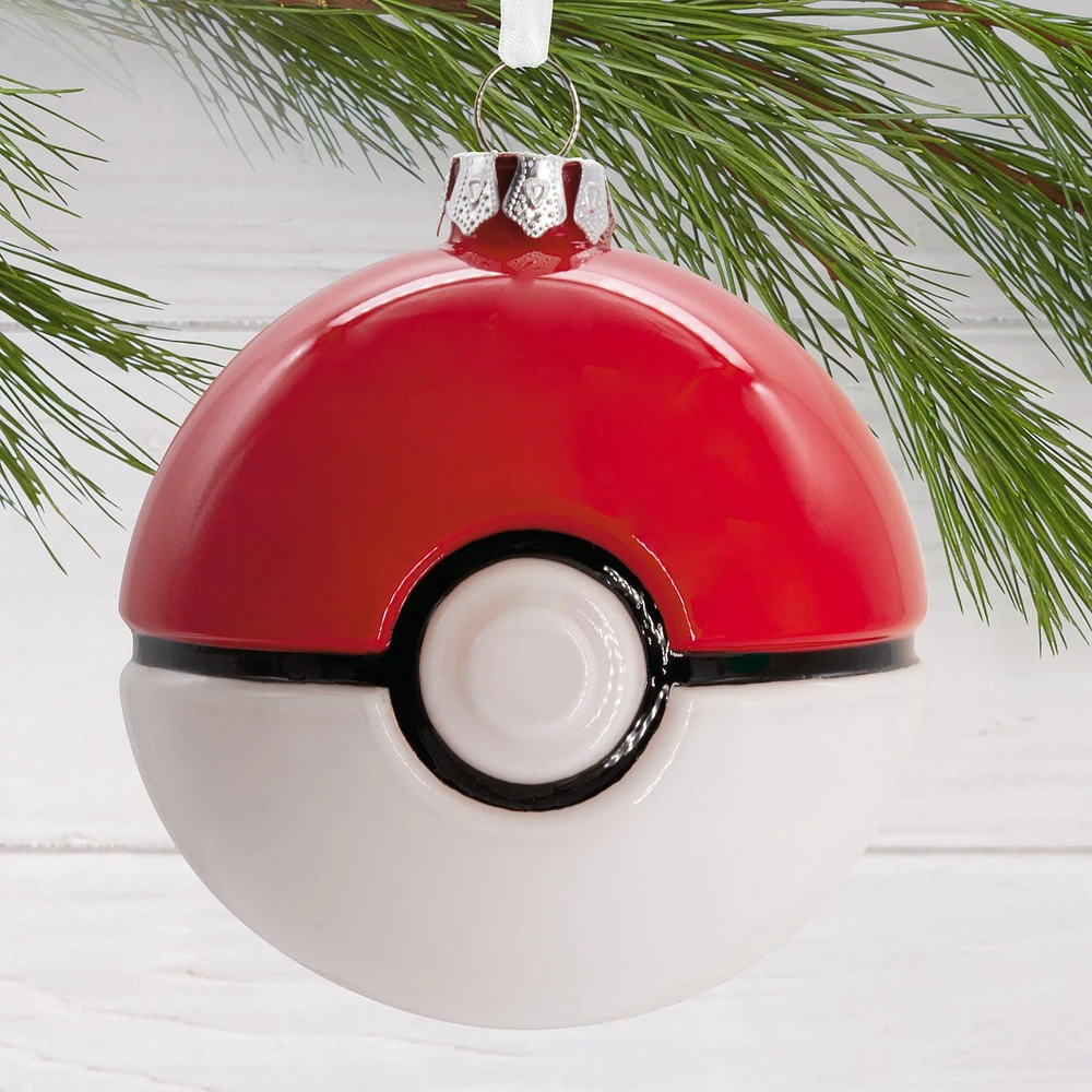 Hallmark Christmas Ornament (Pokémon Poké Ball Blown Glass)