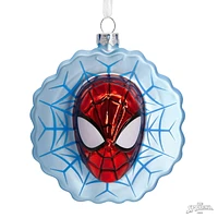 Hallmark Christmas Ornament (Marvel Spider-Man Face on Web Blown Glass)