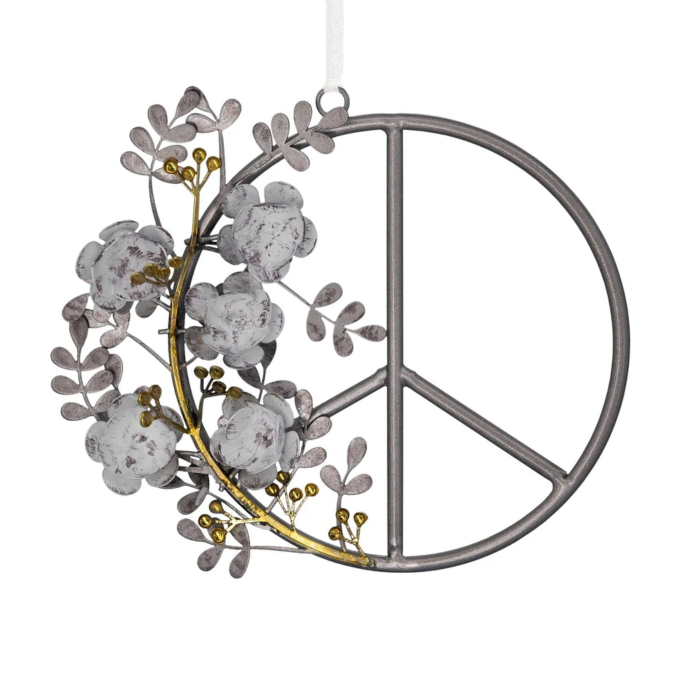 Hallmark Christmas Ornament (Signature Peace Symbol Metal)