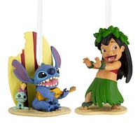 Hallmark Christmas Ornaments (Disney Lilo & Stitch), Set of 2