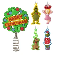 Hallmark Mini Christmas Tree Topper and Ornaments (Dr. Seuss's How the Grinch Stole Christmas!), Set of 5