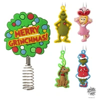 Hallmark Mini Christmas Tree Topper and Ornaments (Dr. Seuss's How the Grinch Stole Christmas!), Set of 5