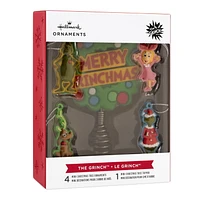 Hallmark Mini Christmas Tree Topper and Ornaments (Dr. Seuss's How the Grinch Stole Christmas!), Set of 5