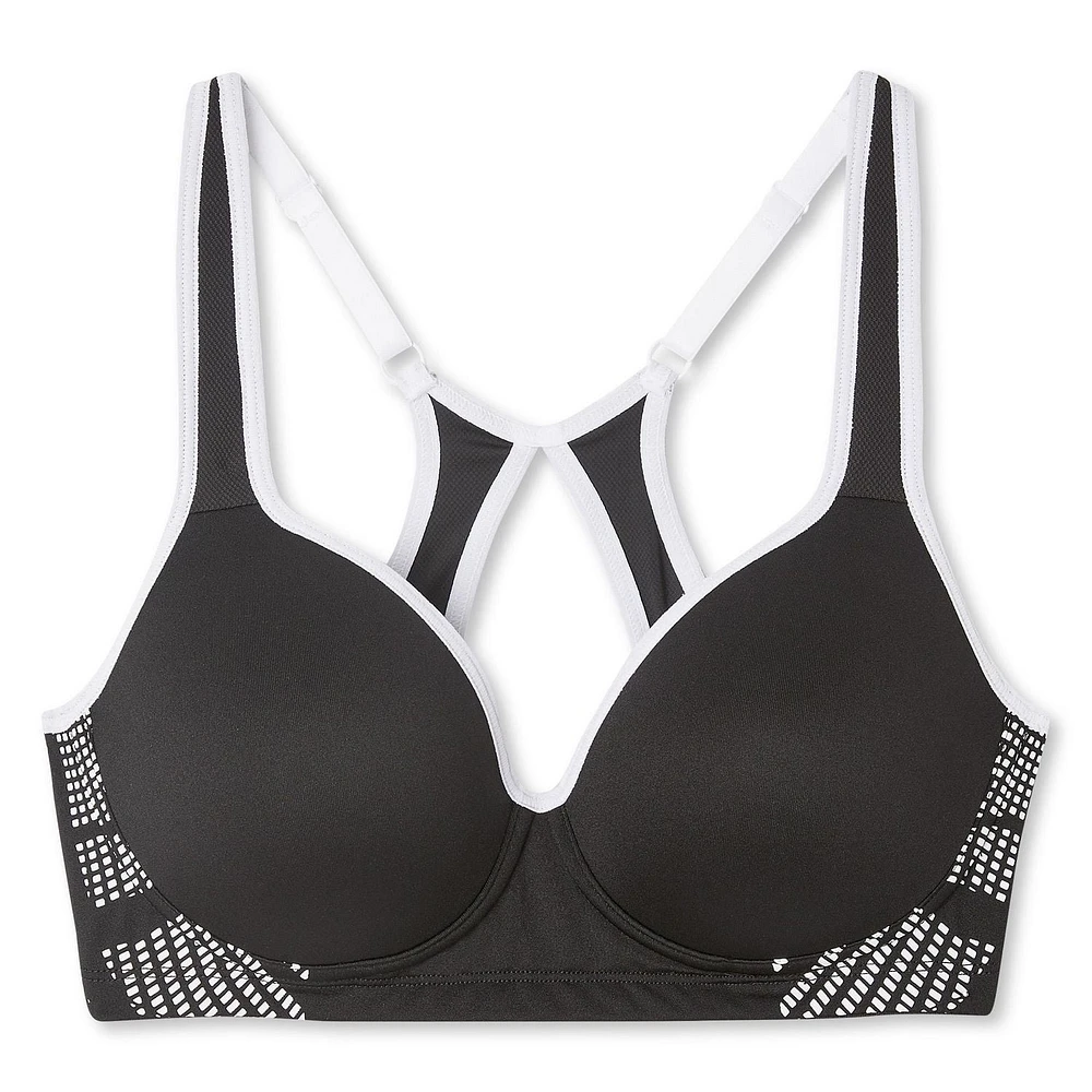 Soutien-gorge de sport réglable à l’arrière Athletic Works pour femmes Tailles 34B-42D