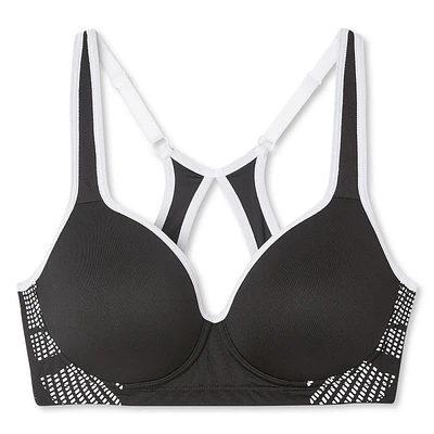 Soutien-gorge de sport réglable à l’arrière Athletic Works pour femmes Tailles 34B-42D
