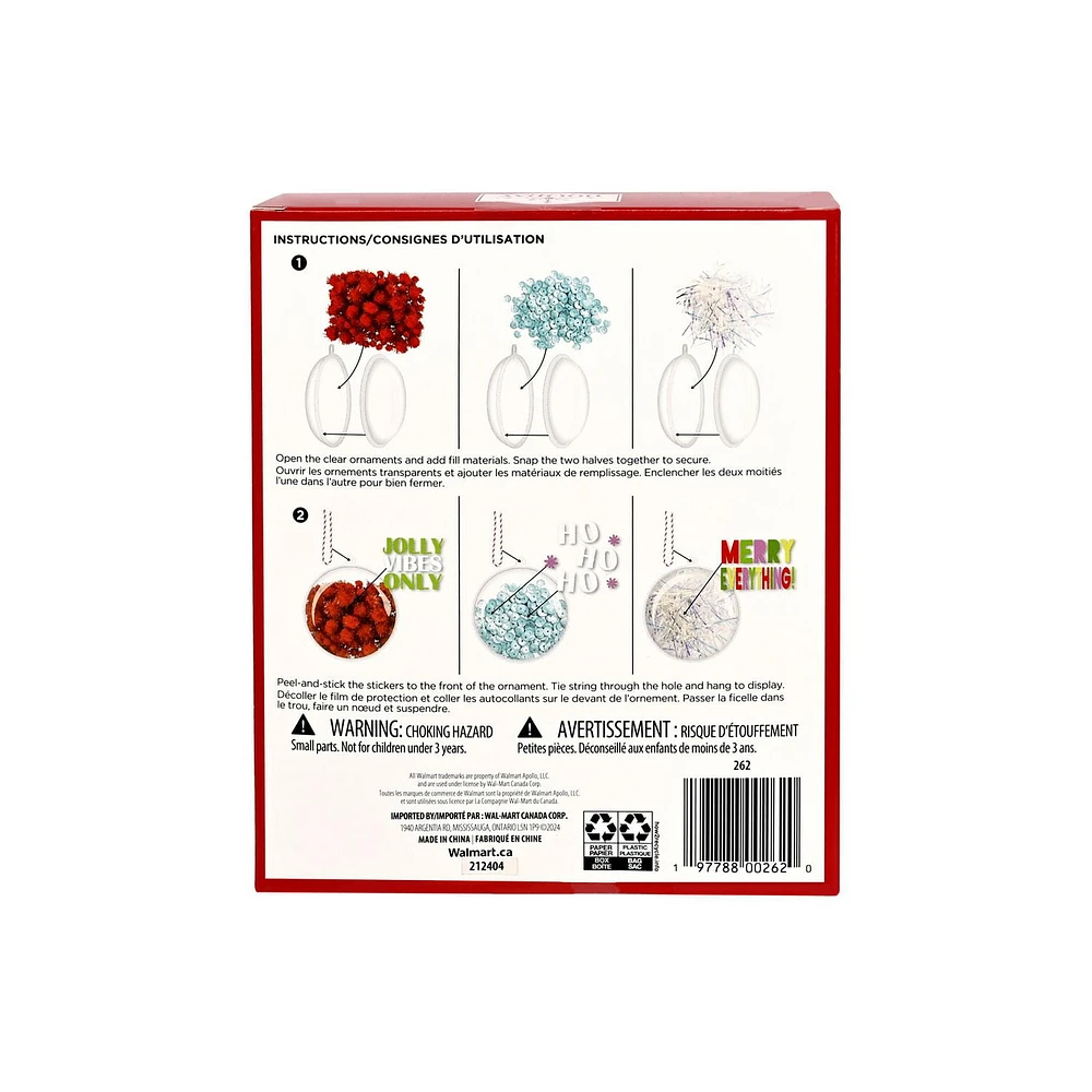 Holiday Time Christmas Create-Your-Own Ornament Kit