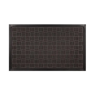 Mainstays Gateway Charcoal Polyester Doormat, 18'' x 30'', Charcoal Doormat, 18'' x 30''