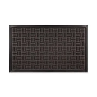 Mainstays Gateway Charcoal Polyester Doormat, 18'' x 30'', Charcoal Doormat, 18'' x 30''