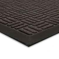 Mainstays Gateway Charcoal Polyester Doormat, 18'' x 30'', Charcoal Doormat, 18'' x 30''