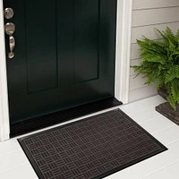 Mainstays Gateway Charcoal Polyester Doormat, 18'' x 30'', Charcoal Doormat, 18'' x 30''