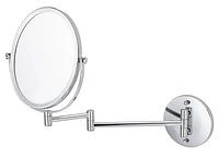 American Imaginations 16.95-in. x 13-in. Stainless Steel Wall Mount Magnifying Mirror In Brushed Nickel AI-29380