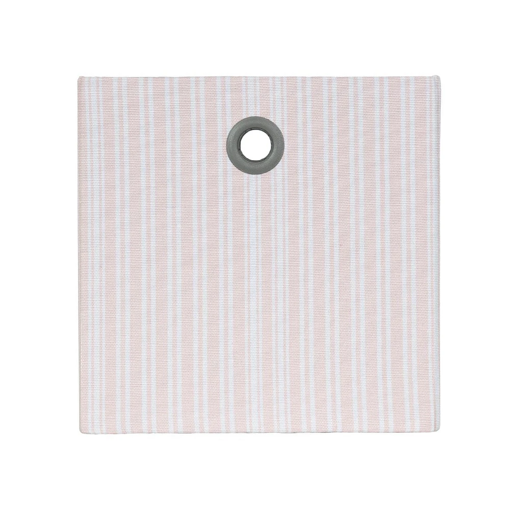 Hometrends Pink Stripes Storage Tote