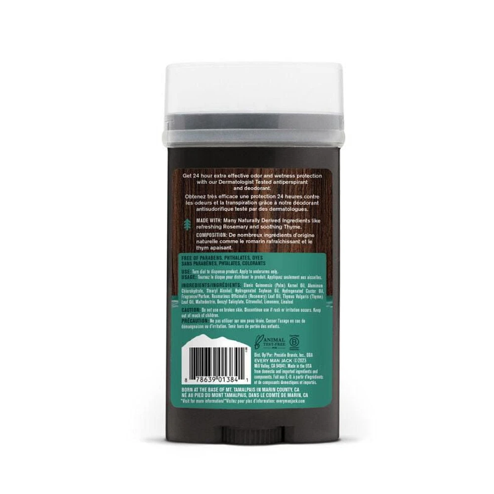 Every Man Jack Antisudorifique Désodorisant Sel De Mer 73 Grammes