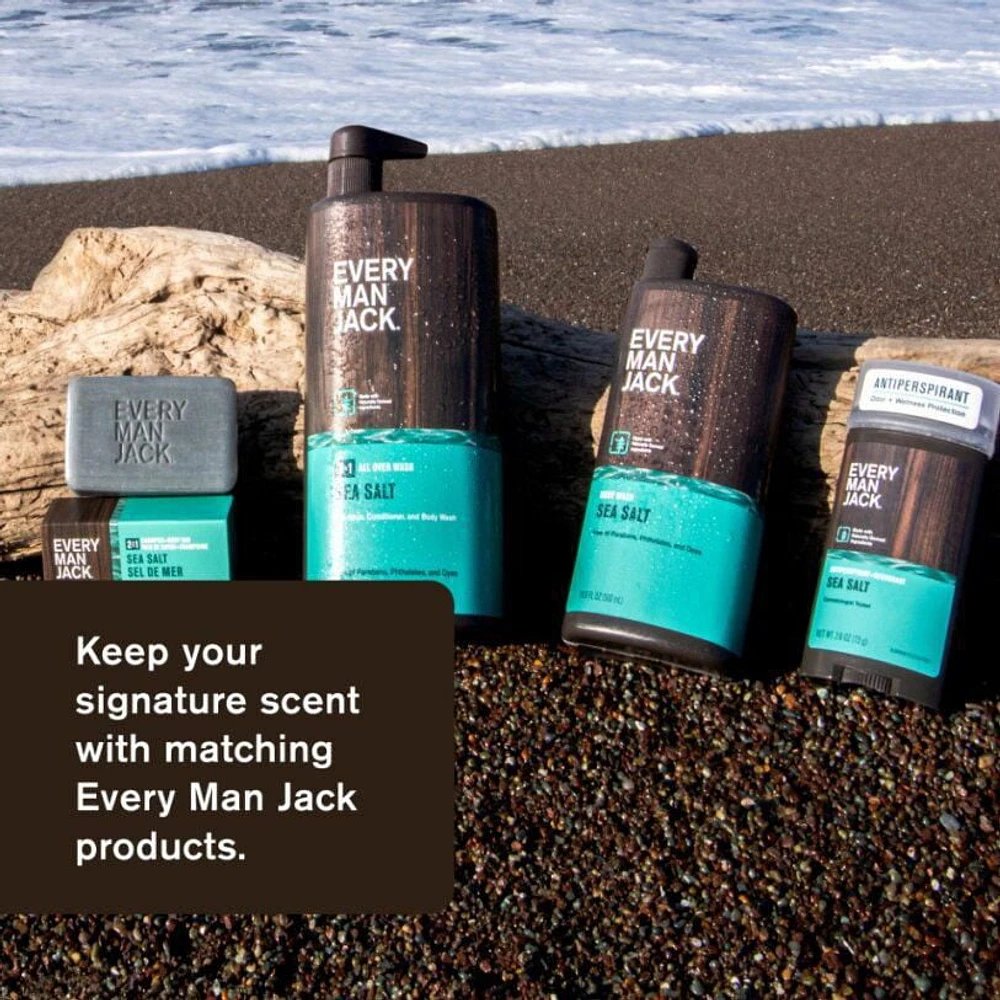 Every Man Jack Antisudorifique Désodorisant Sel De Mer 73 Grammes