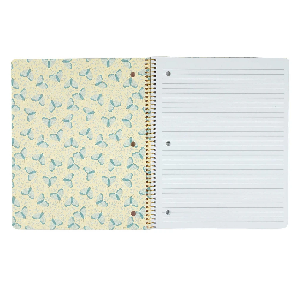 U Style Mystic Moths 1 Subject Notebook, 80 Sheets, College Rule