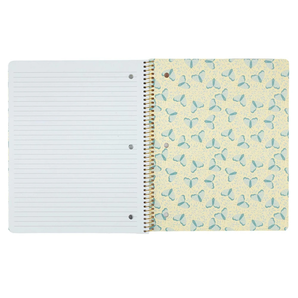 U Style Mystic Moths 1 Subject Notebook, 80 Sheets, College Rule