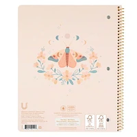 U Style Mystic Moths 1 Subject Notebook, 80 Sheets, College Rule