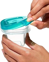 OXO Tot - 2oz Silicone Baby Blocks - Freezer Storage Containers - Teal