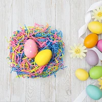 1.5 OZ Paper Easter Grass<br>Multicolor: Blue, Pink, Yellow