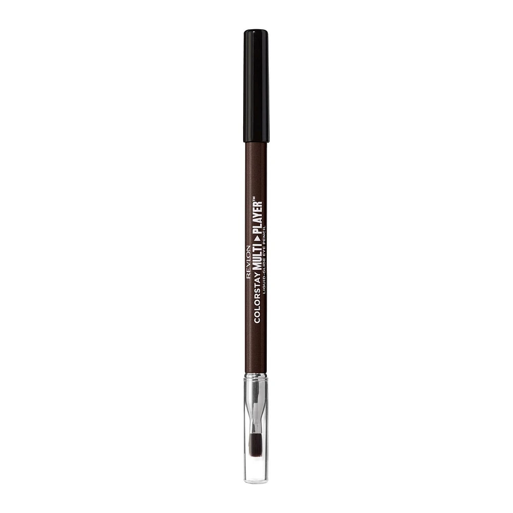 Revlon ColorStay Multiplayer™ Liquid-Glide Eye Pencil, Multi-Use Eye Makeup With Blending Brush, 0.03 oz, 12 HR Wear, Waterproof wear