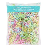 1.5 OZ Paper Easter Grass<br>Multicolor : Blue, Green, yellow and Pink