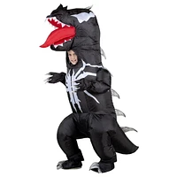 MARVEL’S VENOMOSAURUS INFLATABLE COSTUME - Inflatable Child Costume of Venom Symbiote as Dinosaur with Gloves