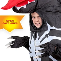 MARVEL’S VENOMOSAURUS INFLATABLE COSTUME - Inflatable Child Costume of Venom Symbiote as Dinosaur with Gloves