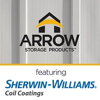 Arrow Elite Steel Storage Shed, 10x8, Galvalume