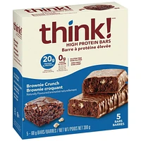 Think! High Protein bar 20g Protein Brownie Crunch 5ct